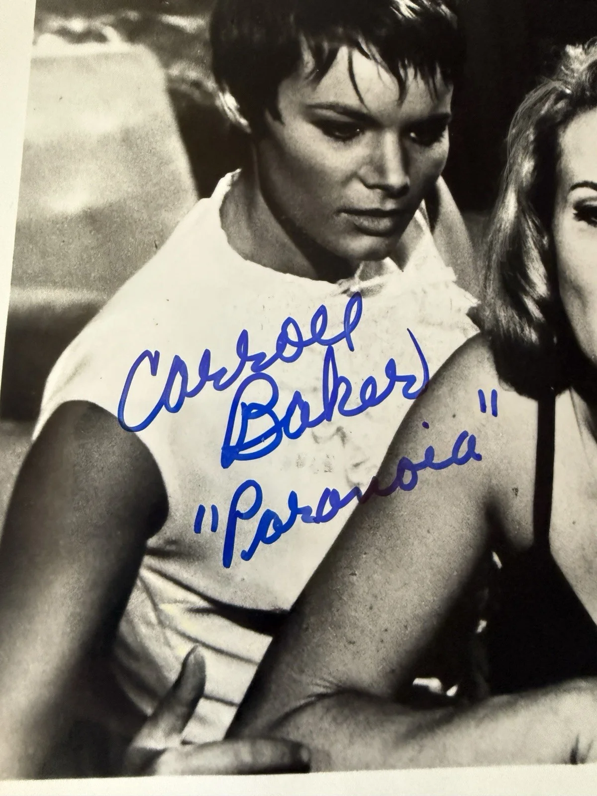 Carroll Baker — Carroll Baker COA Signed 8x10 B&W Photograph Autograph, изображение 2