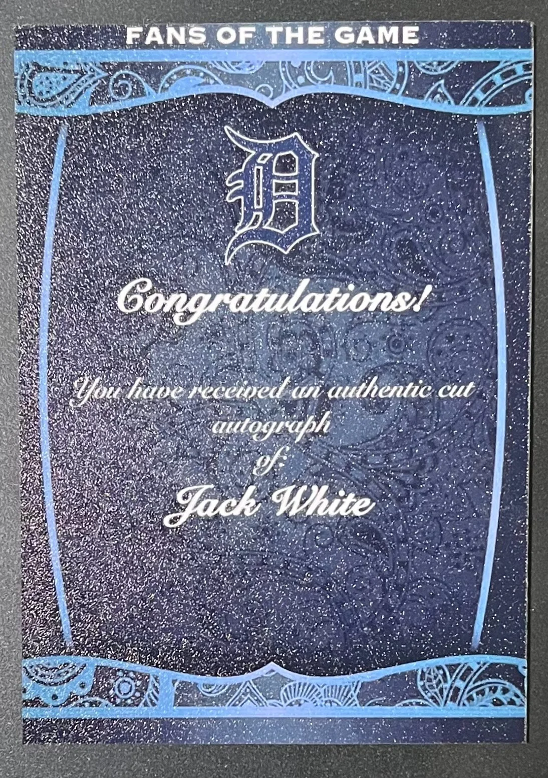 JACK WHITE Signed AUTOGRAPH Custom Detroit Tigers Baseball Trading Card Stripes, изображение 2