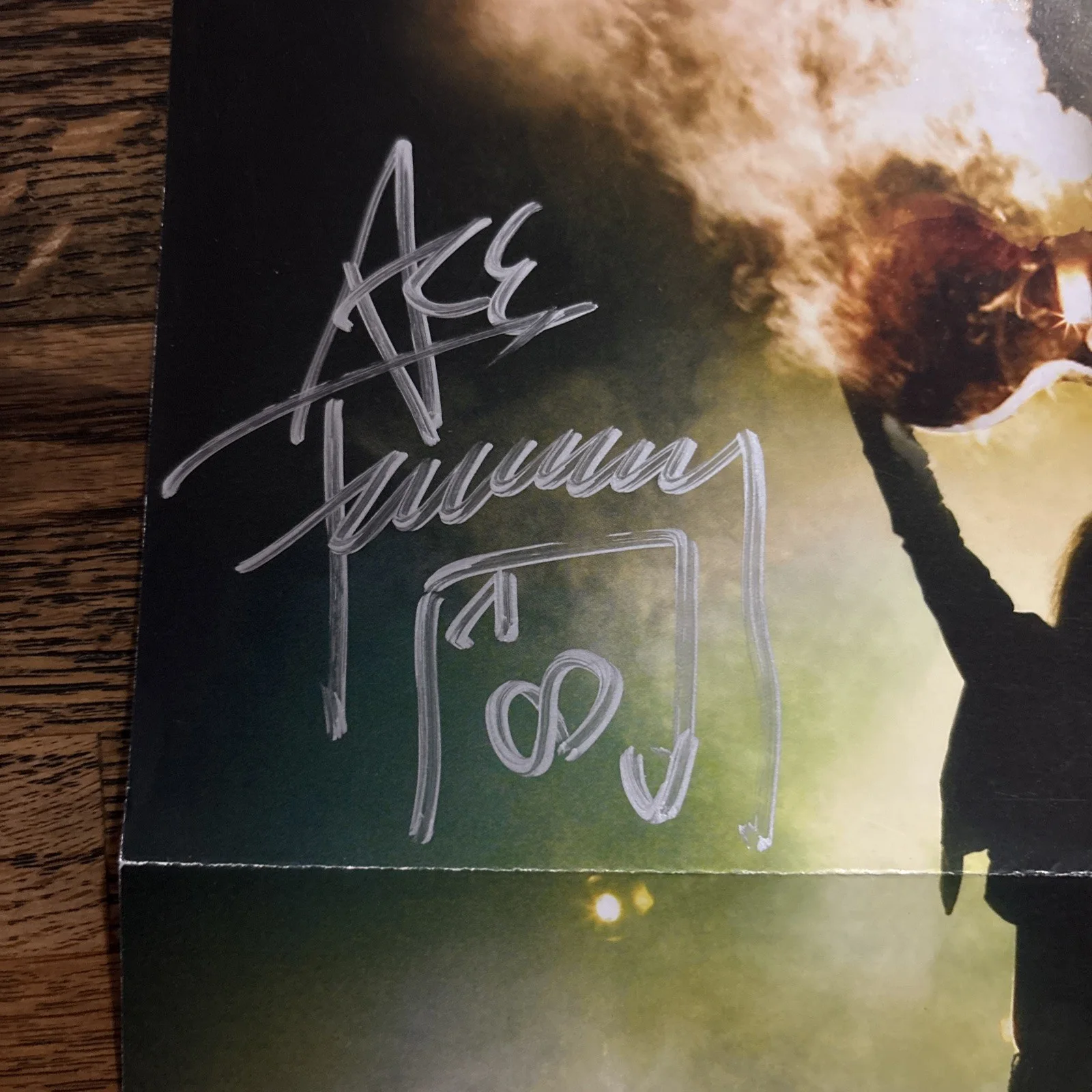 Ace Frehley KISS Signed Autographed CD coveri Poster Beckett BAS, изображение 3