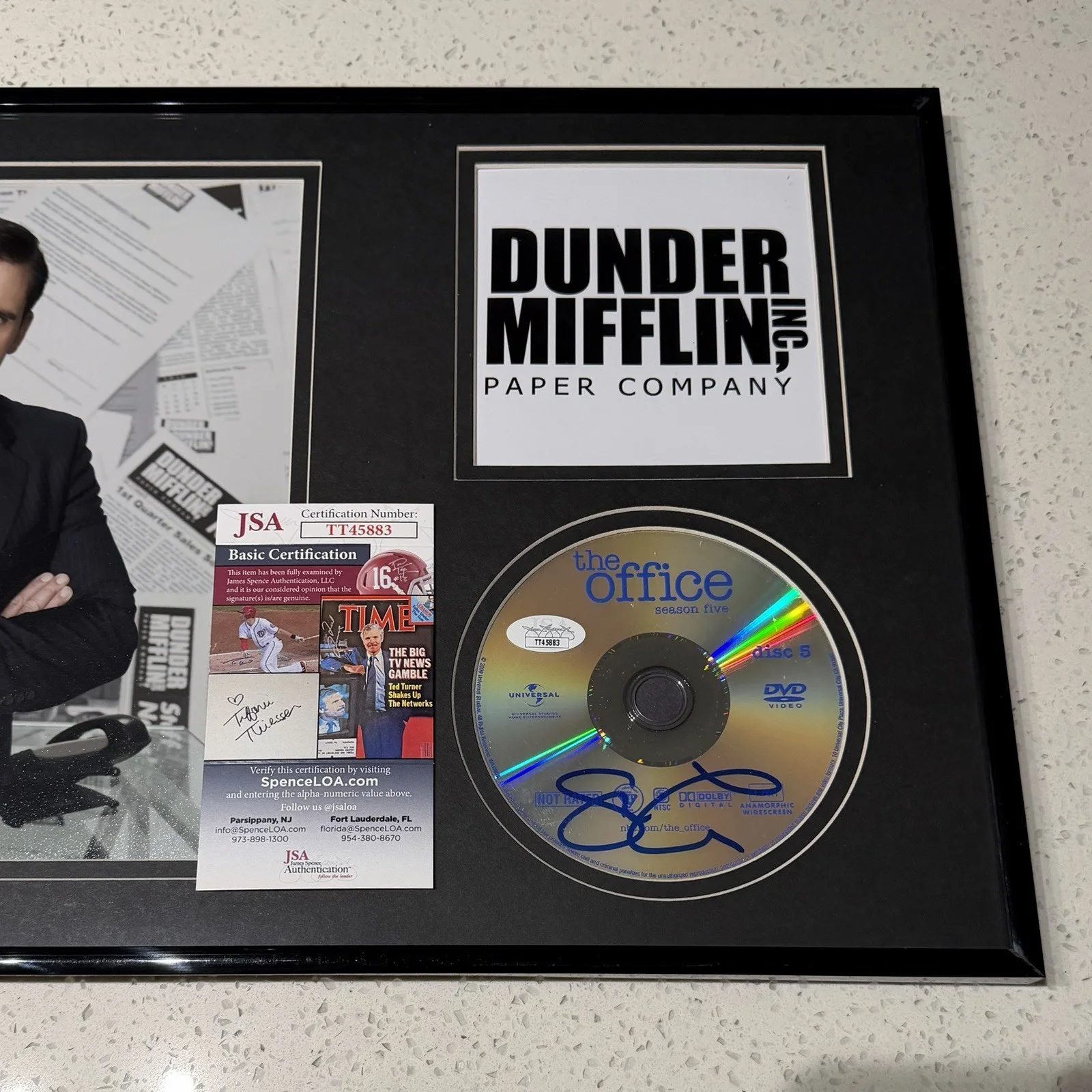 Steve Carell — STEVE CARELL SIGNED THE OFFICE DVD PHOTO DISPLAY AUTOGRAPH FRAMED JSA COA, image 2