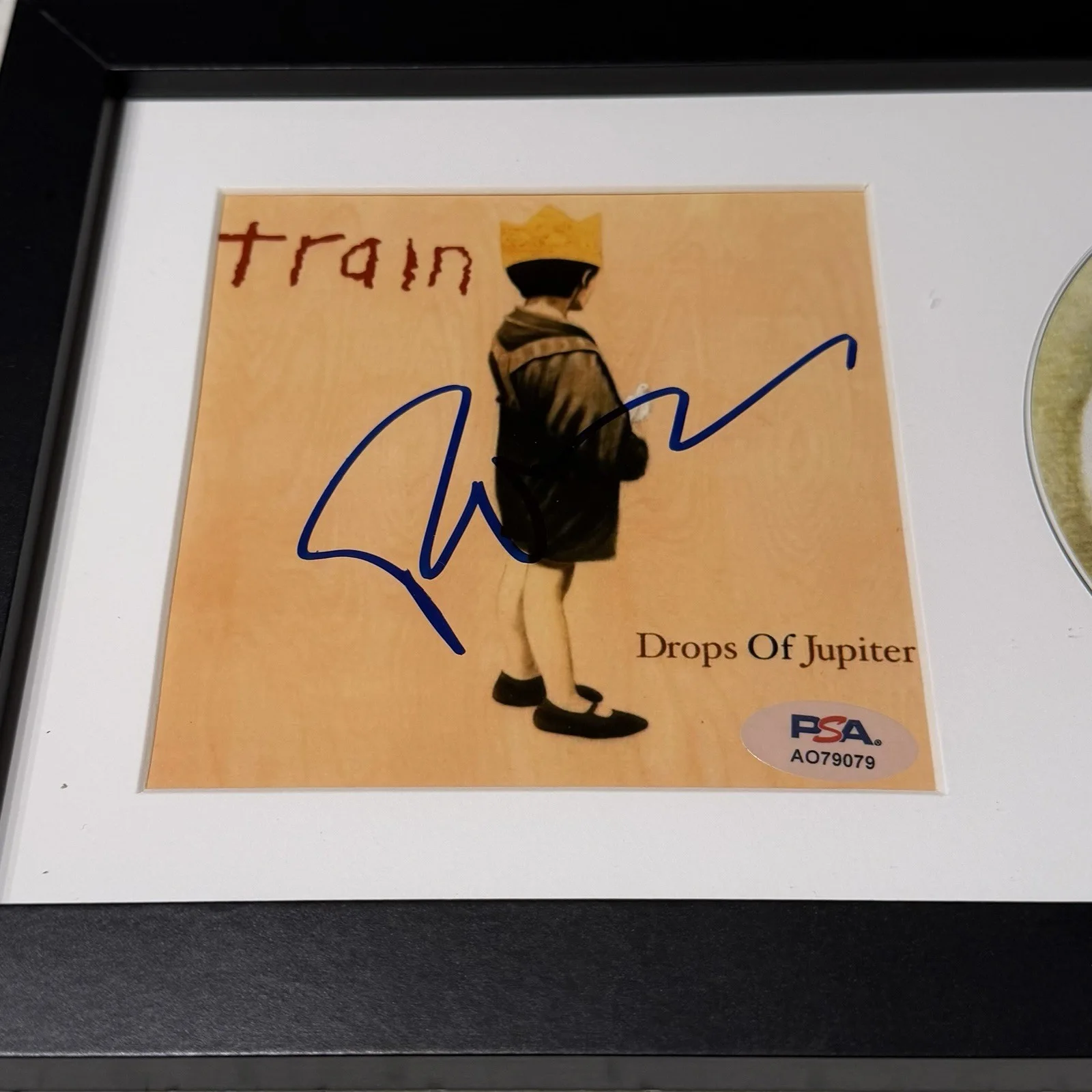 TRAIN BAND PAT MONAHAN SIGNED DROPS OF JUPITER CD ALBUM AUTOGRAPH PSA COA, image 2