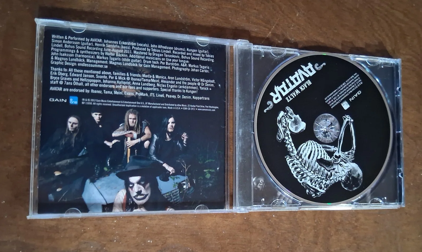 Avatar Black Waltz Cd Signed By entire band, image 2