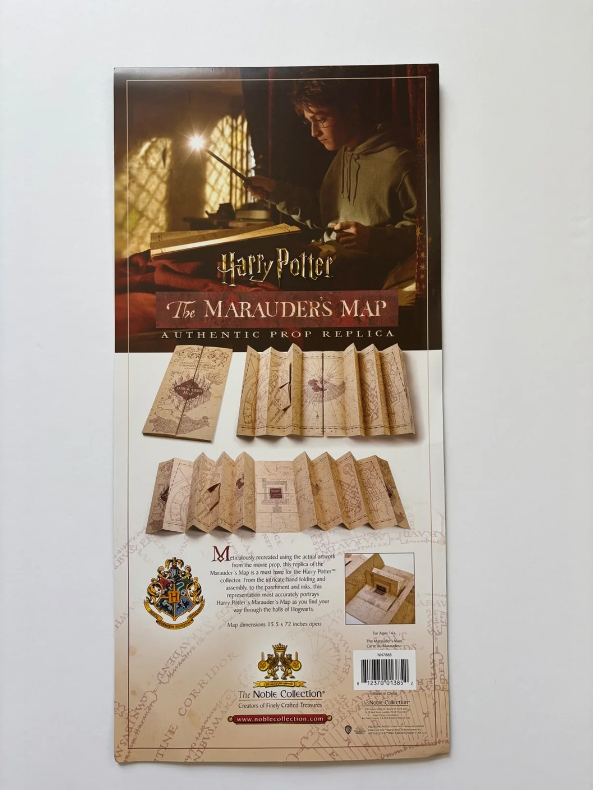 DANIEL RADCLIFFE SIGNED HARRY POTTER THE MARAUDERS MAP REPLICA MOVIE PROP BAS A, image 5