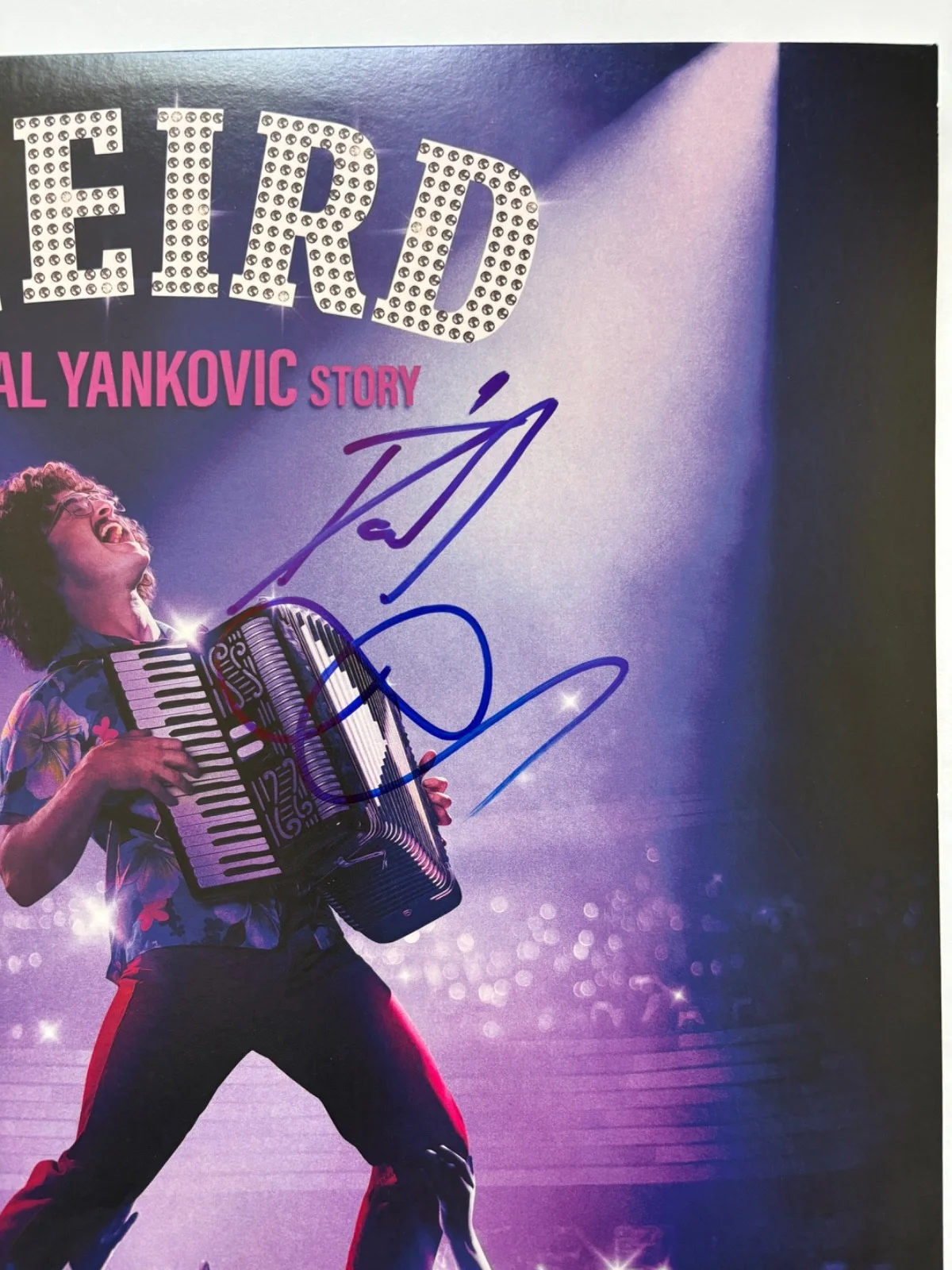 DANIEL RADCLIFFE SIGNED THE WEIRD AL YANKOVIC STORY MOVIE SOUNDTRACK VINYL BAS, изображение 4