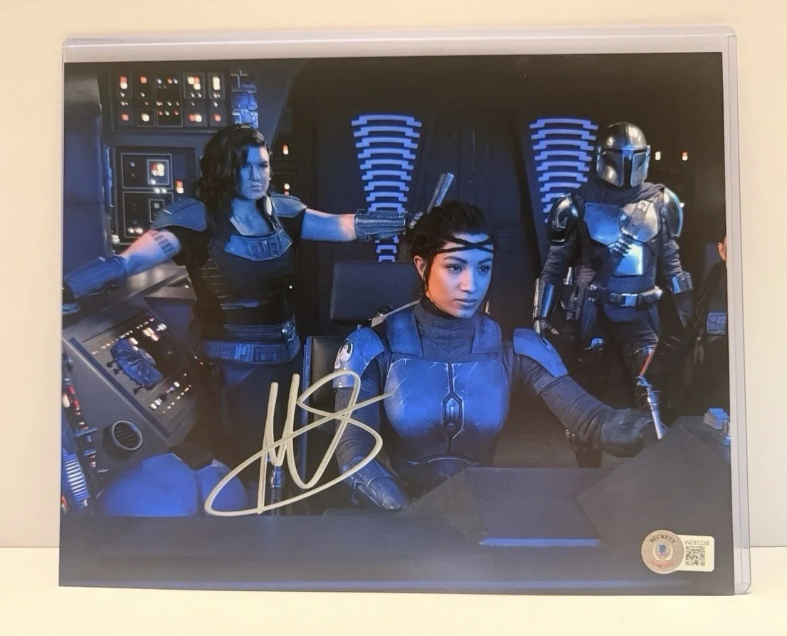 Mercedes Varnado — Mercedes Varnado Signed Auto 8x10 Disney Star Wars Mandolorian Sasha Banks BAS