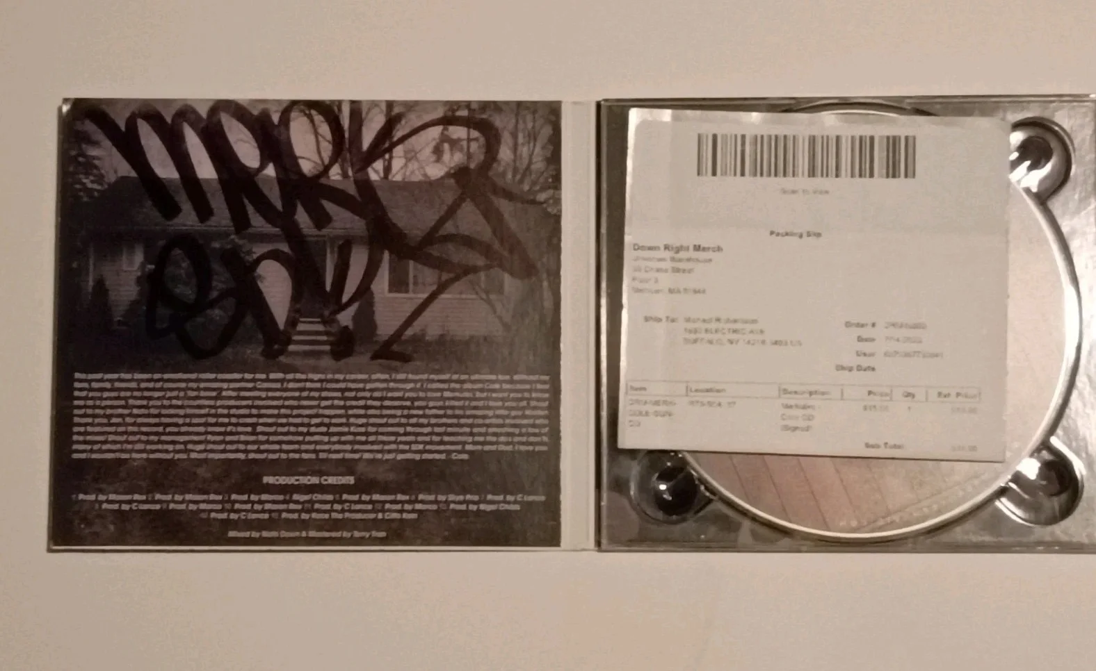 Merkules Cole Signed CD Exclusive/ jelly Roll /Rare OOP, image 2
