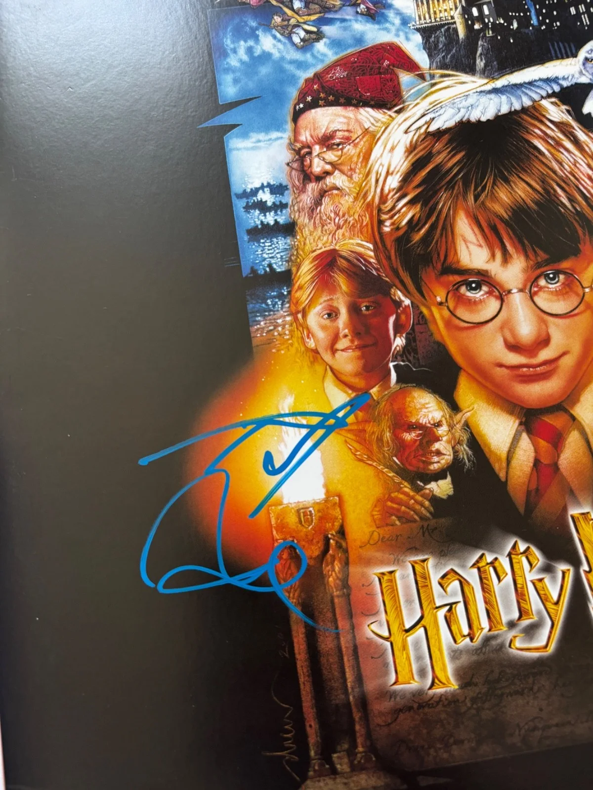 DANIEL RADCLIFFE SIGNED HARRY POTTER PHILOSOPHERS STONE SOUNDTRACK VINYL BAS, изображение 2