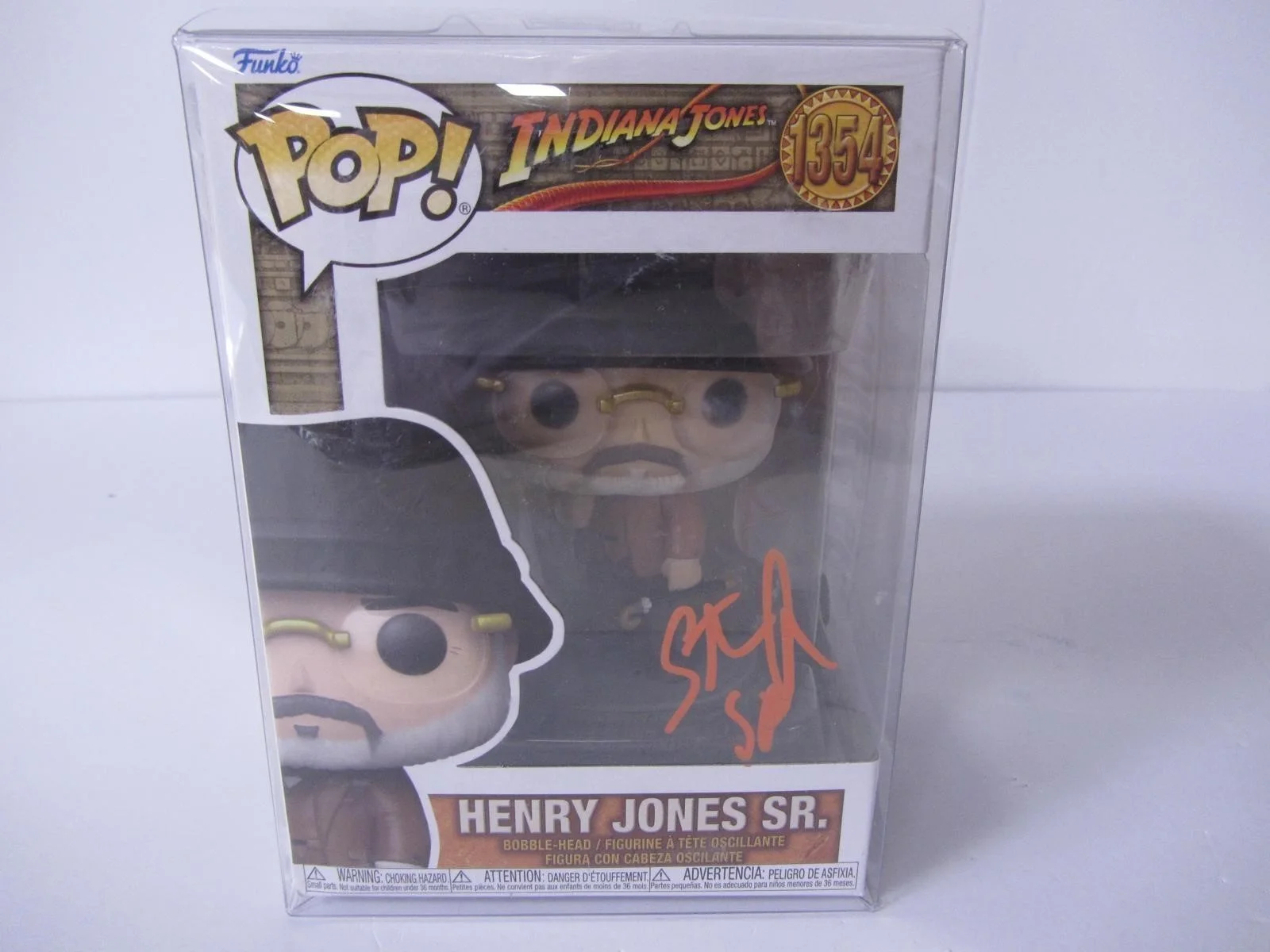 STEVEN SPIELBERG — STEVEN SPIELBERG SIGNED AUTOGRAPH FUNKO POP 1354 Henry Jones INDIANA JONES COA