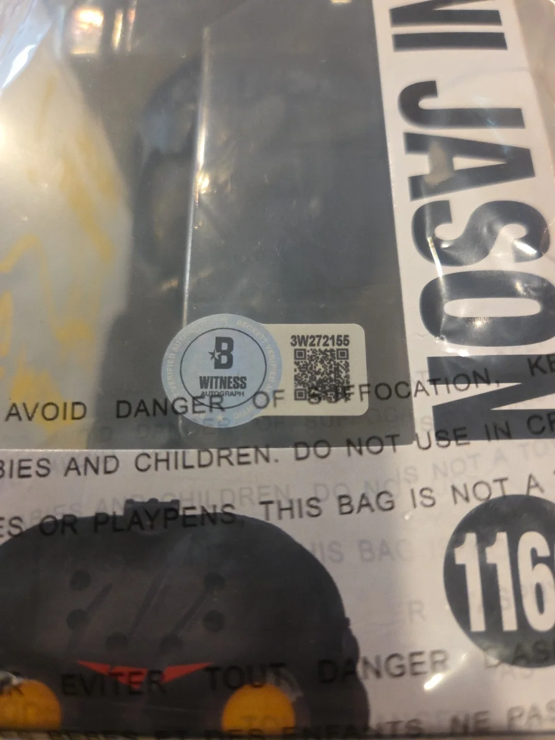 Ari Lehman — Ari Lehman Signed Inscribed Jason Vorhees Funko Pop Friday The 13th Beckett COA, image 3