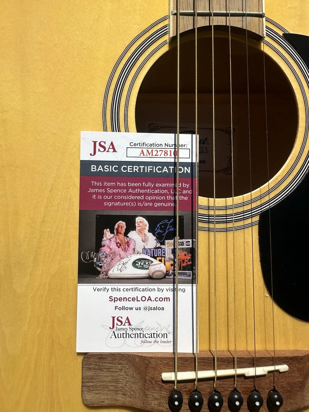 Post Malone Signed Autograph Full Size Acoustic Guitar Austin Post JSA COA, image 2