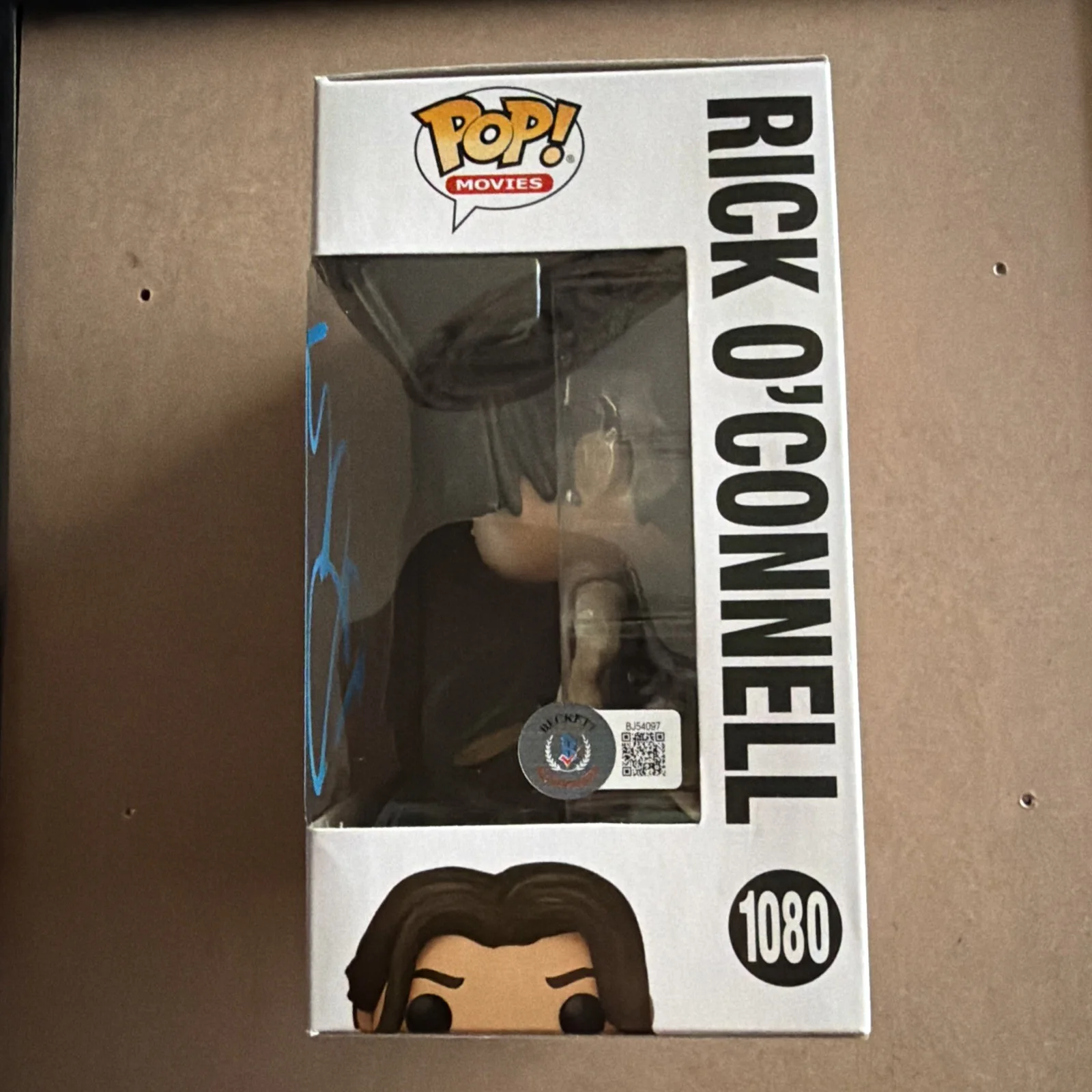 Brendan Fraser — Brendan Fraser Signed Funko Pop 1080 The Mummy Rick O'Connell Autograph JSA COA, image 2