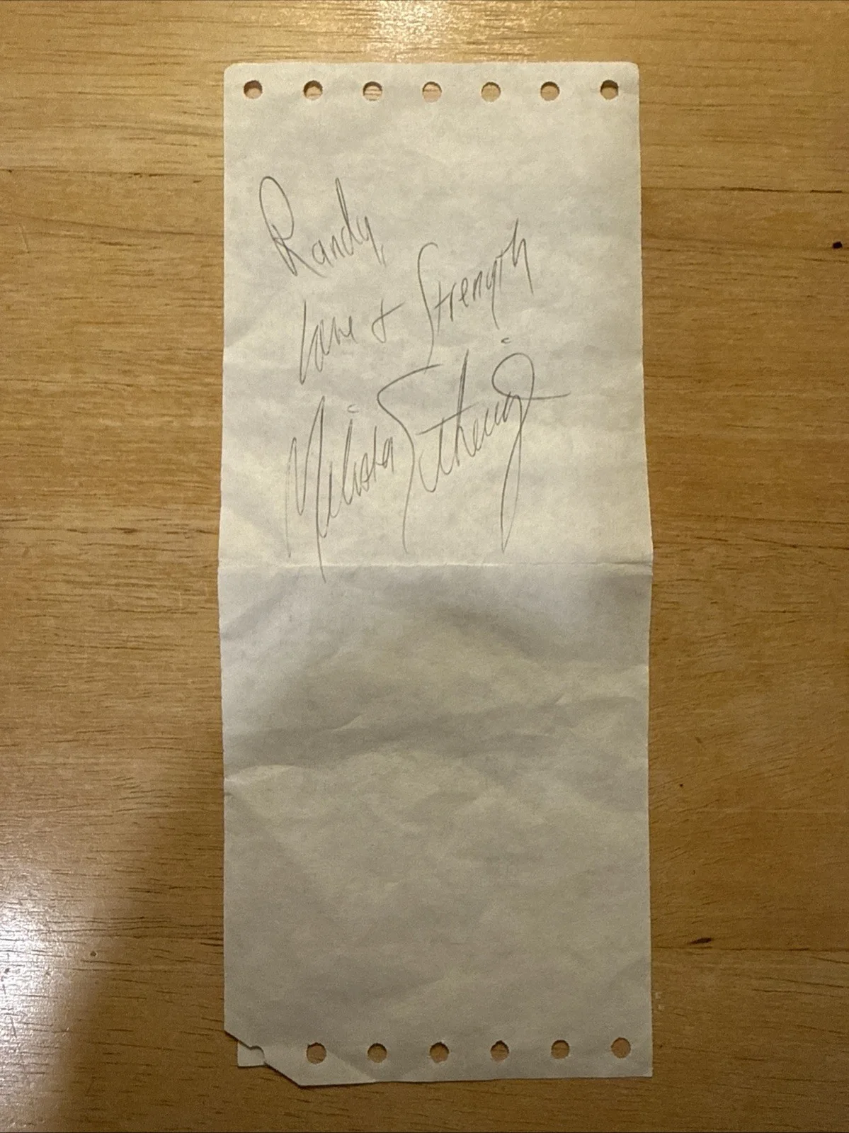Melissa Etheridge Self-Titled CD with Signed Autograph Airline Travel Receipt, image 3