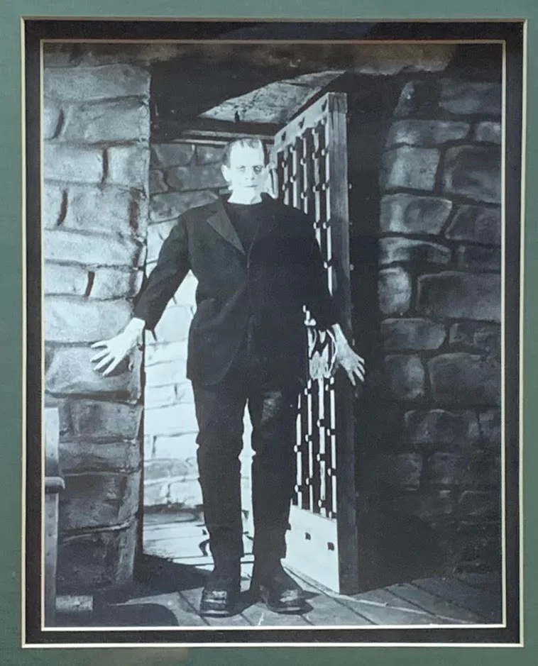 Boris Karloff — JSA LOA Framed & matted CUT autographed BORIS KARLOFF signed "FRANKENSTEIN", image 3