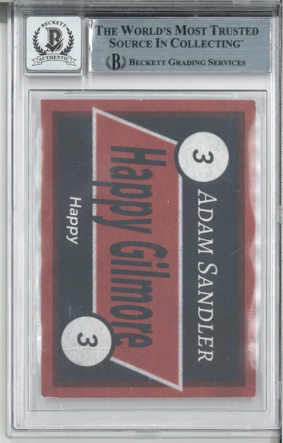 Adam Sandler — Adam Sandler Signed Autograph Slabbed Custom Happy Gilmore Card Beckett Auto 10, image 2