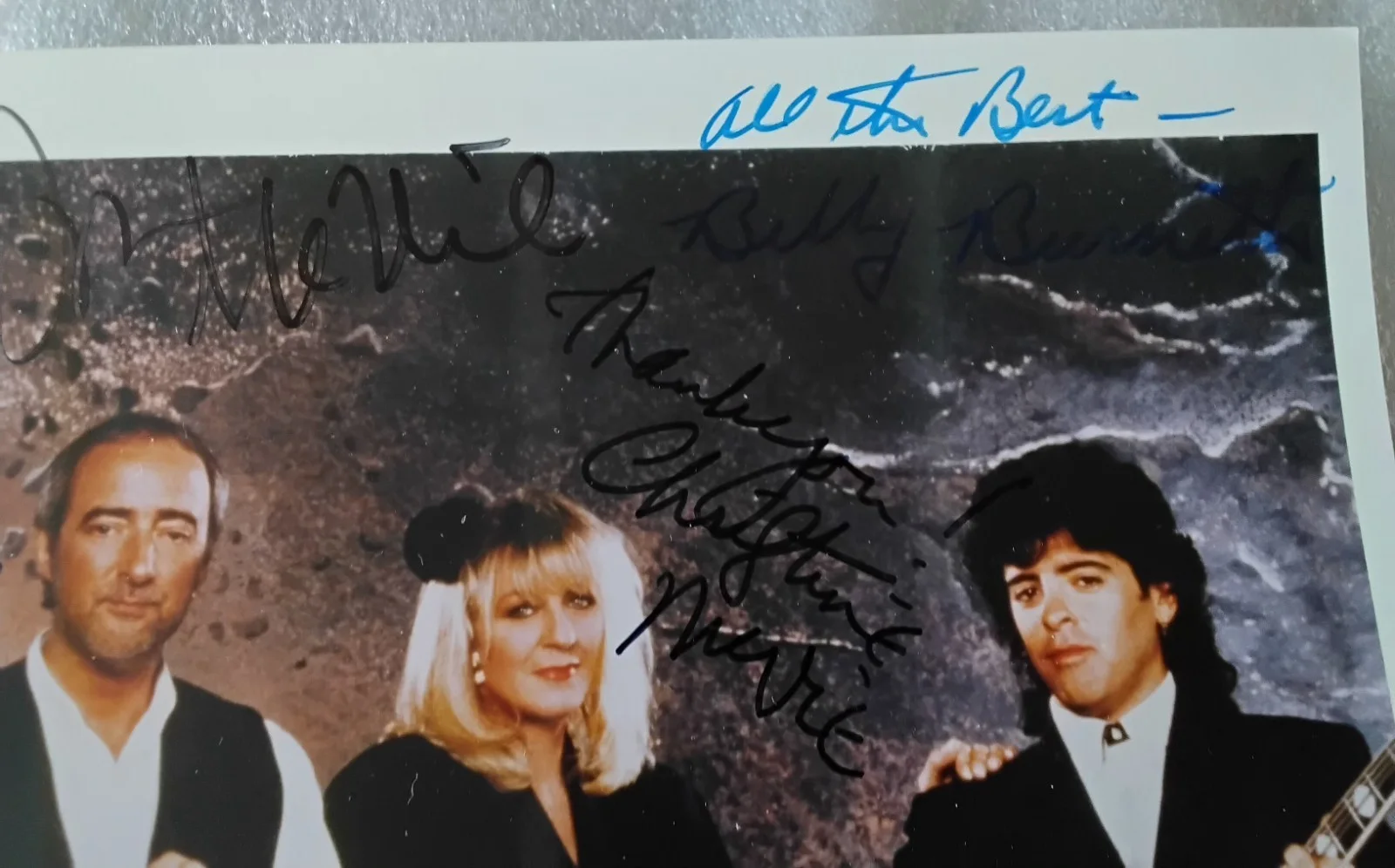 Fleetwood Mac Signed Photo X6 Mick,John Rick Billy Stevie Christine, image 3