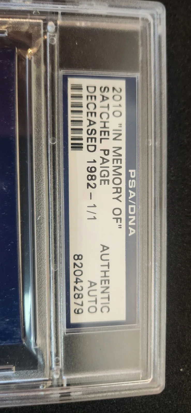 Satchel Paige 1/1 Psa/DNA Autographed Index Card, image 2