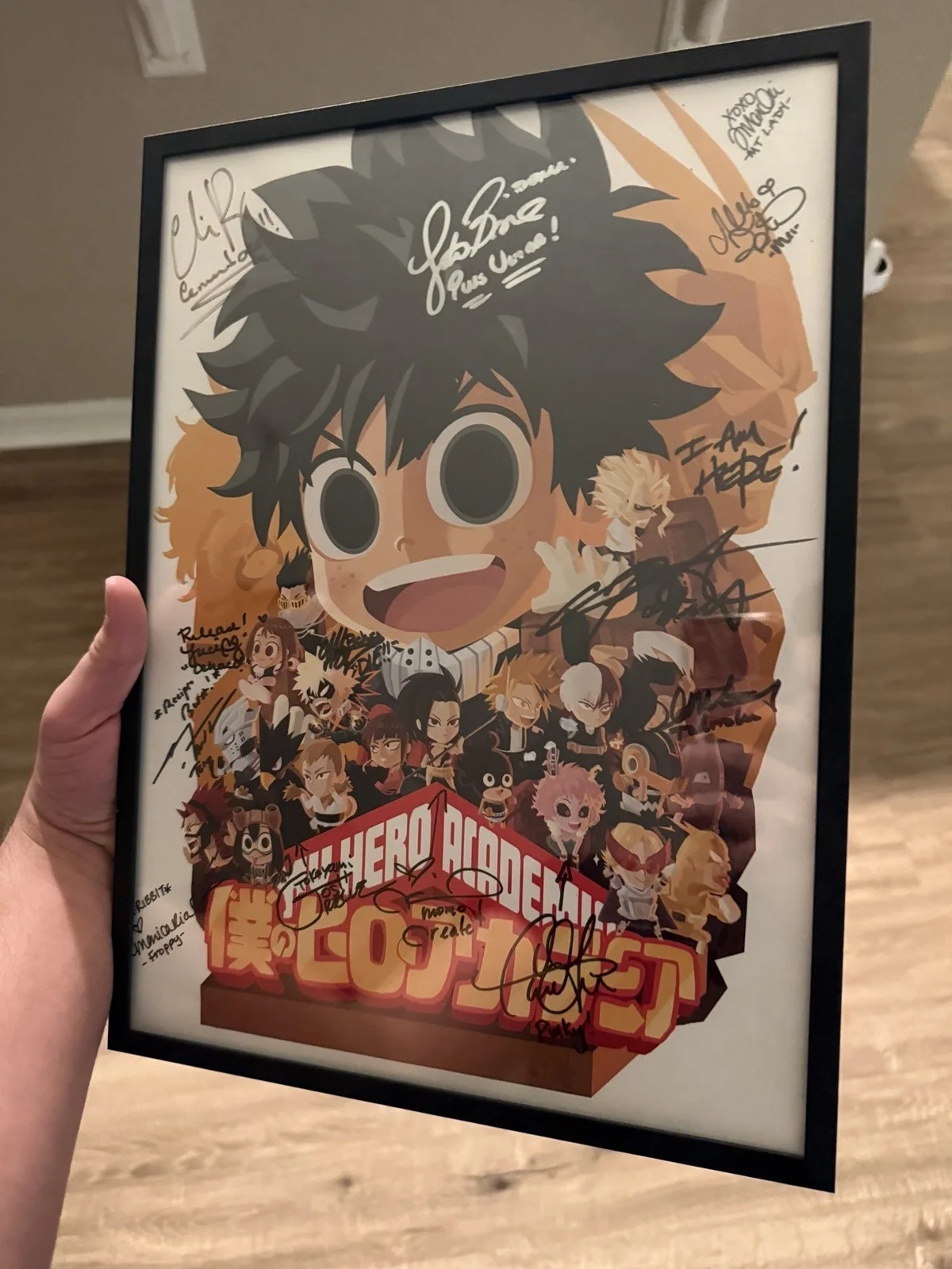 My Hero Academia Signed Poster By The Cast (Deku, All Might, & More) READ DESC., изображение 3
