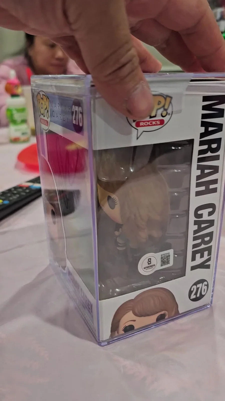 Funko Pop! Mariah Carey #276 Signed Autographed BECKETT INSERT & HARDSTACK, image 2