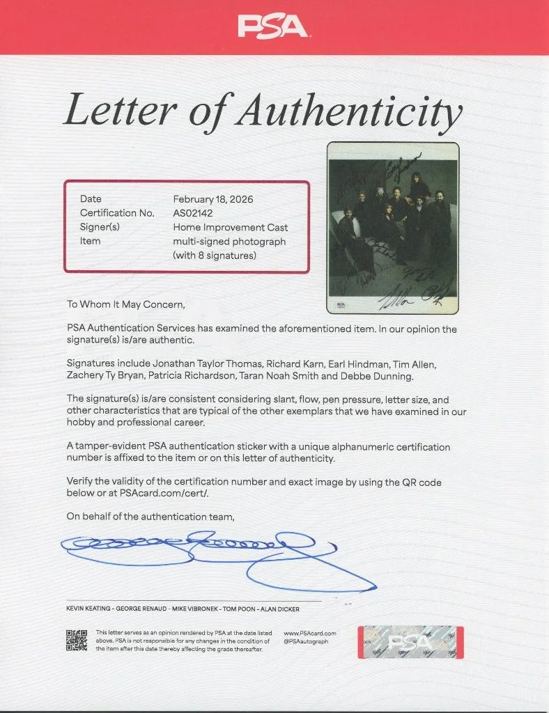 Home Improvent Cast x8 — HOME IMPROVEMENT entire cast signed photo | 8 autographs - PSA/DNA certified, изображение 2