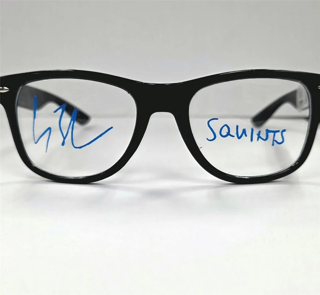 Chauncey Leopardi — Chauncey Leopardi signed "Squints" The Sandlot Glasses autograph Beckett BAS, image 2