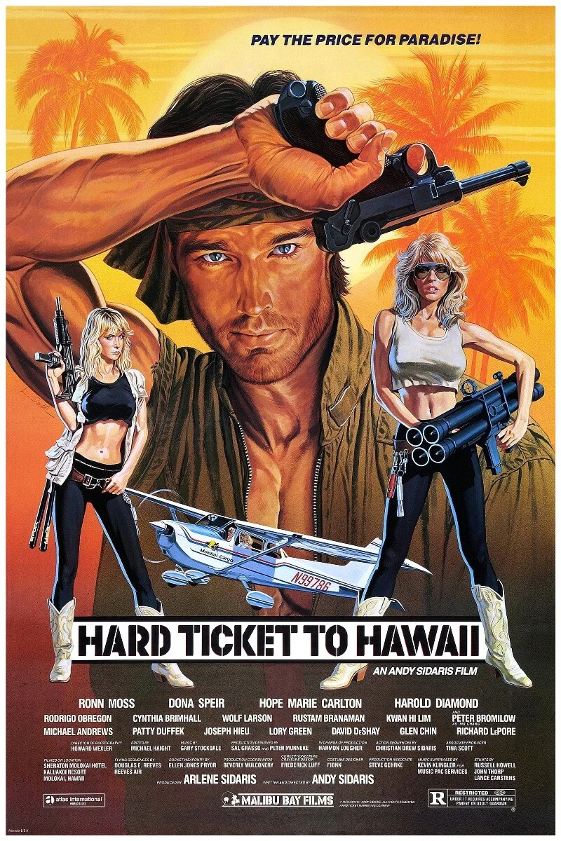 Hard Ticket To Hawaii King Size Repro Movie Poster - 36"x24", изображение 2