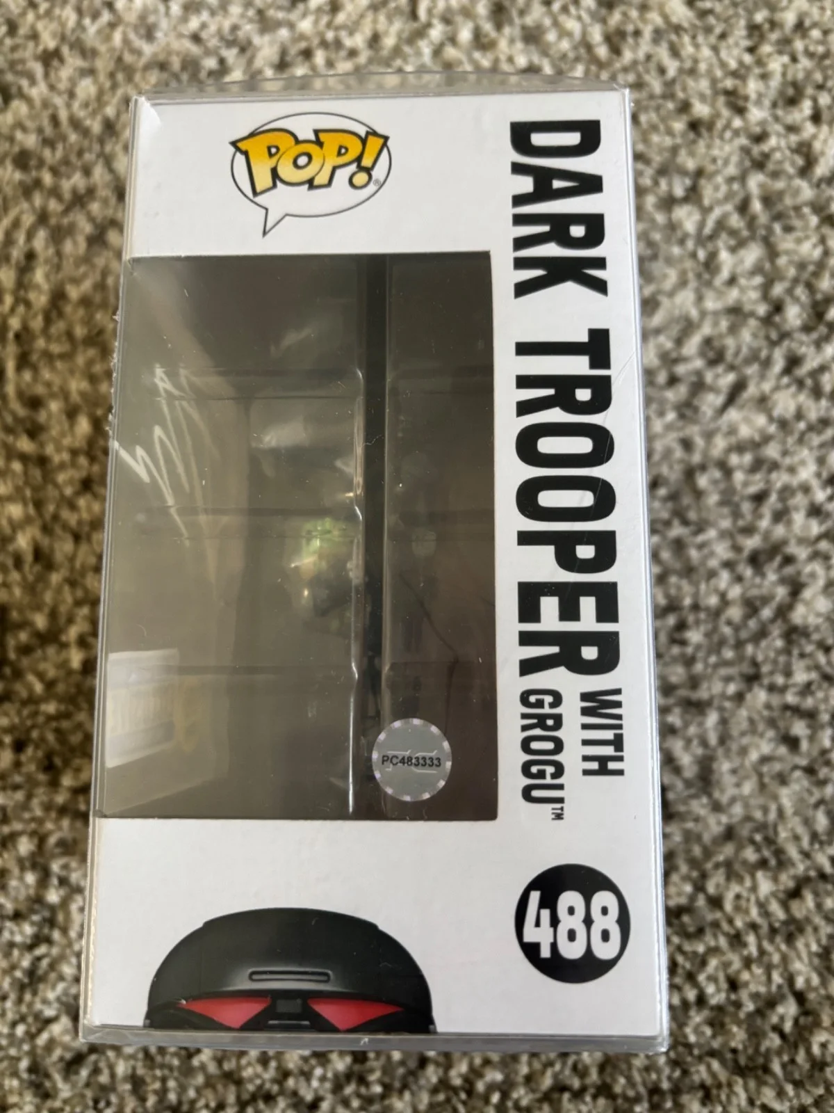 John Favreau — John Favreau Star Wars Dark Trooper w/ Grogu signed Funko COA, изображение 2