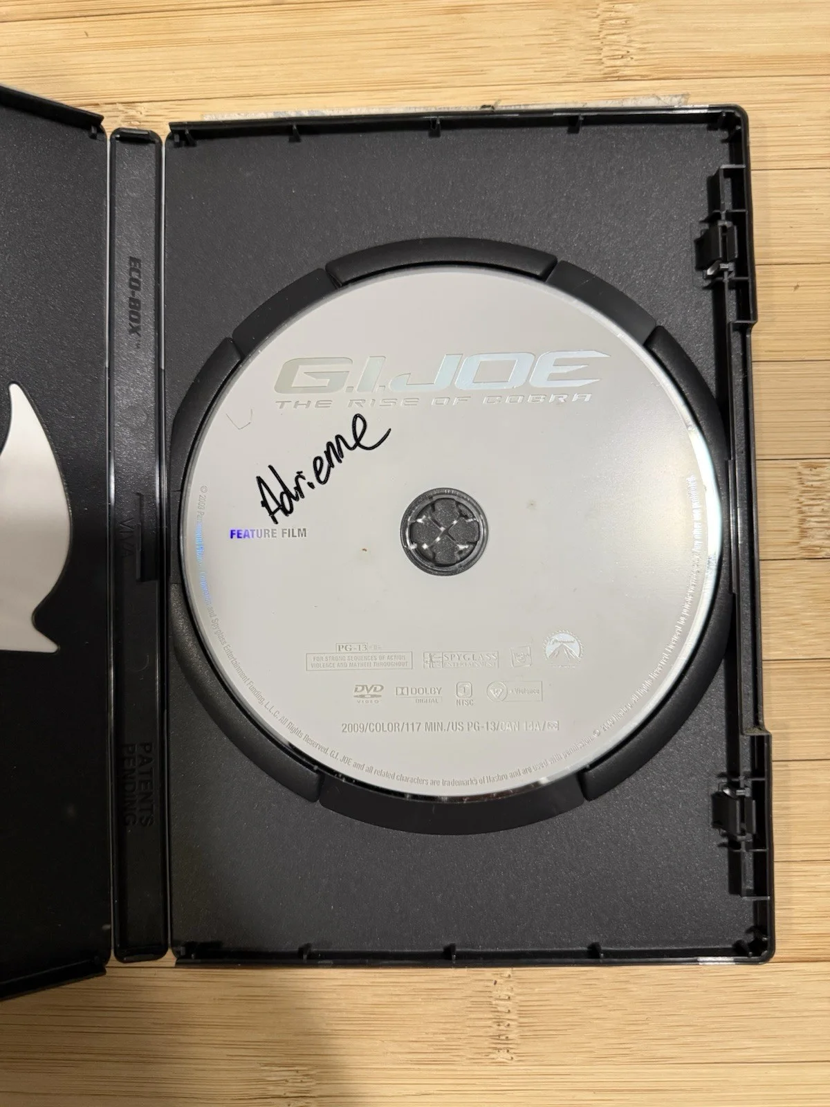Adrienne — G.I. Joe: The Rise of Cobra Autographed DVD Cover Signed by Adrienne, image 2