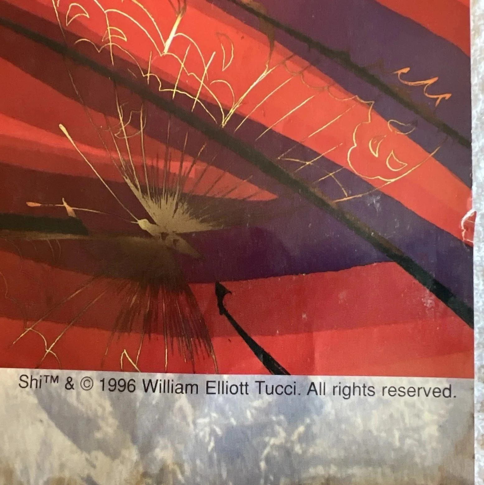 William Tucci — SHI Poster Autographed By Artist & Creator William Tucci Vintage 1996 35” X 22”, изображение 4