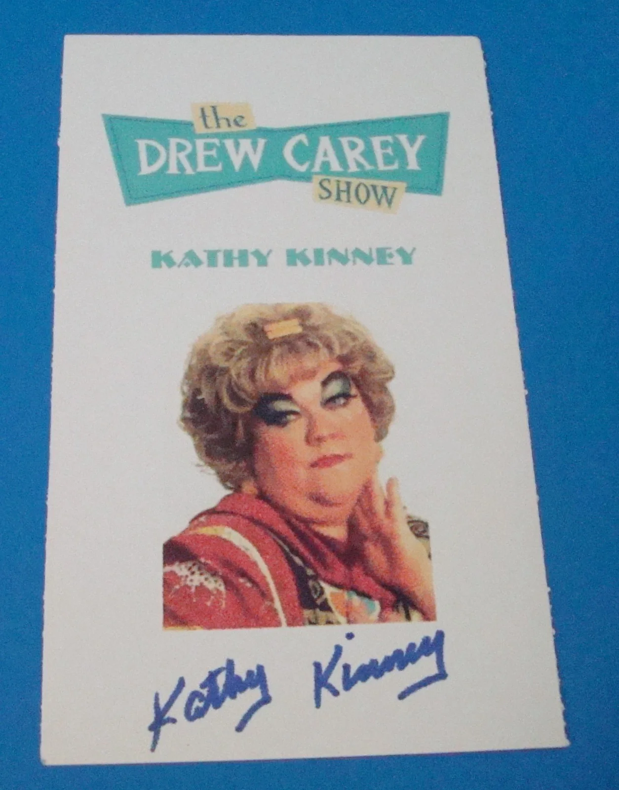Kathy Kinney — Movie Star signature Kathy Kinney from The Drew Carey Show