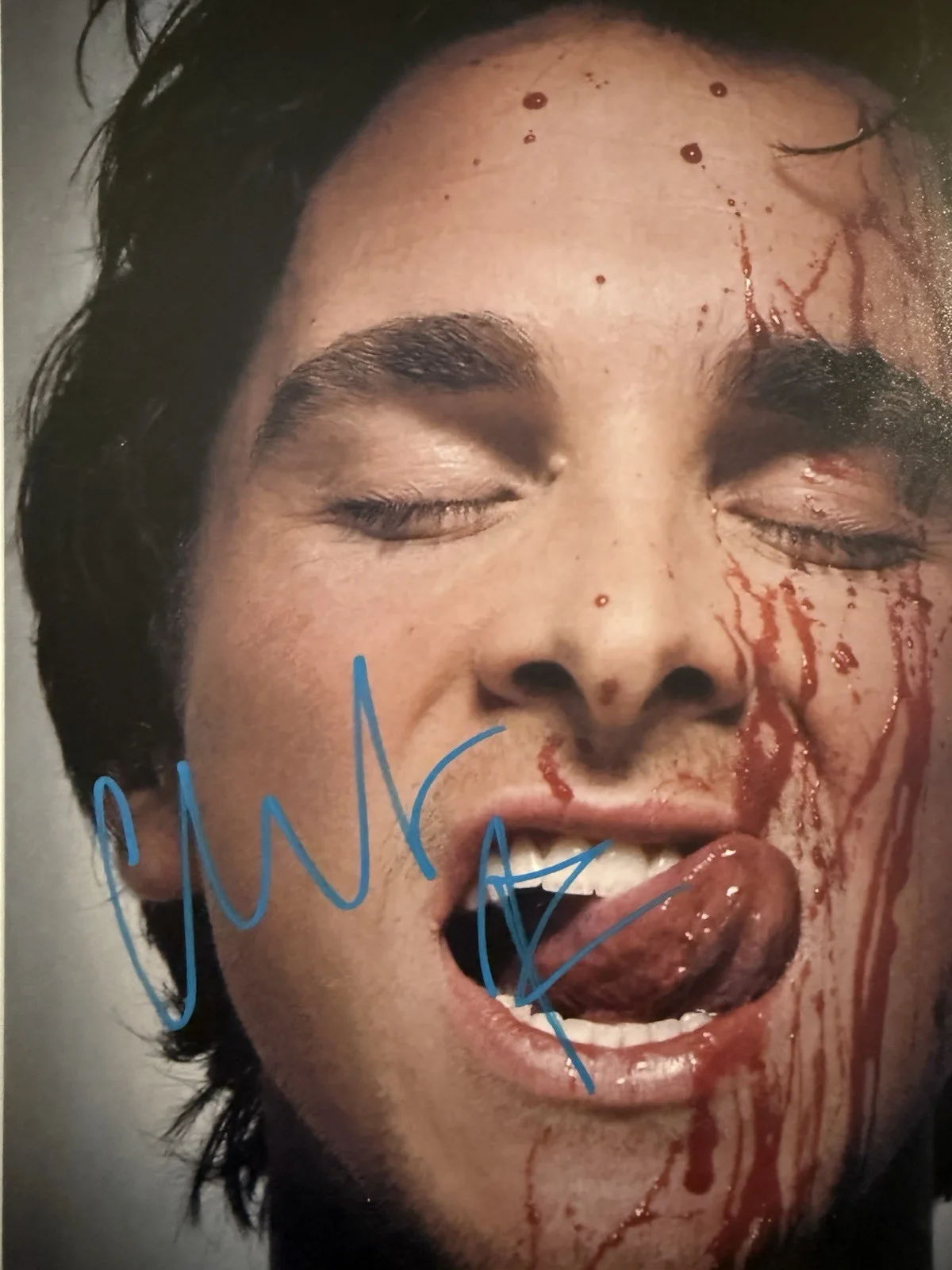 Christian Bale — CHRISTIAN BALE SIGNED 11x14 PATRICK BATEMAN PHOTO AMERICAN PSYCHO BAS BQ95624, изображение 2