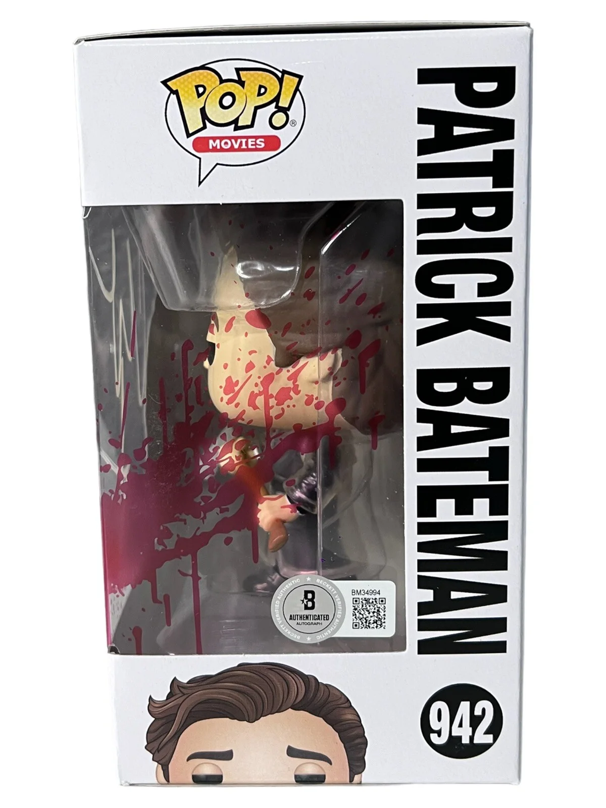 Christian Bale — CHRISTIAN BALE SIGNED AMERICAN PSYCHO FUNKO AUTOGRAPH PATRICK BATEMAN BECKETT-A, изображение 2