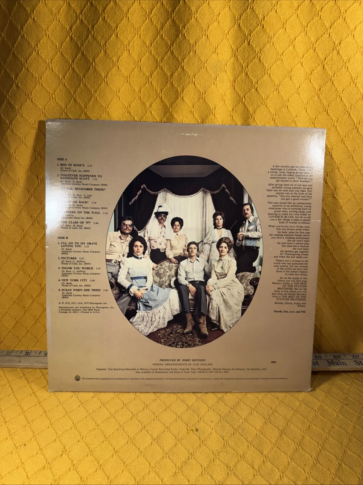 THE BEST OF THE STATLER BROS VINYL RECORD ALBUM, изображение 2