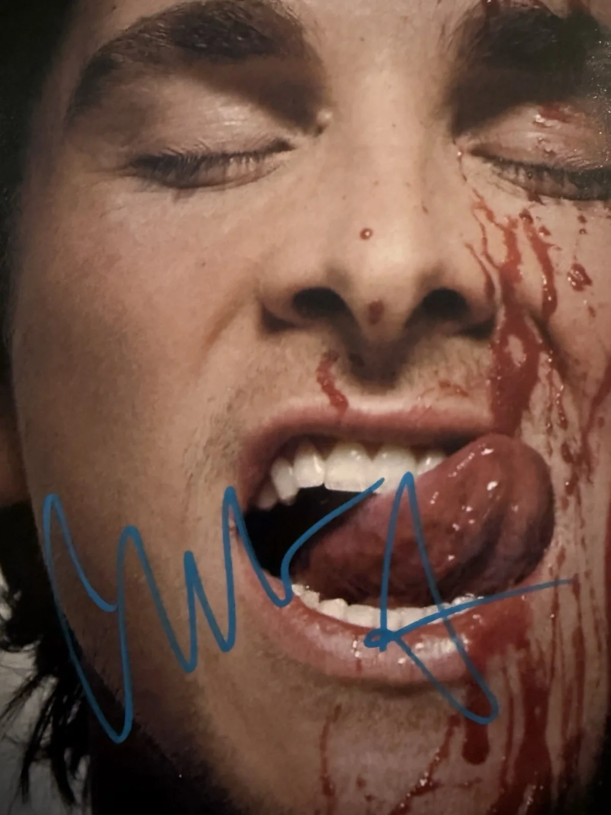 Christian Bale — CHRISTIAN BALE SIGNED 11x14 PATRICK BATEMAN PHOTO AMERICAN PSYCHO BAS BQ95630, изображение 2