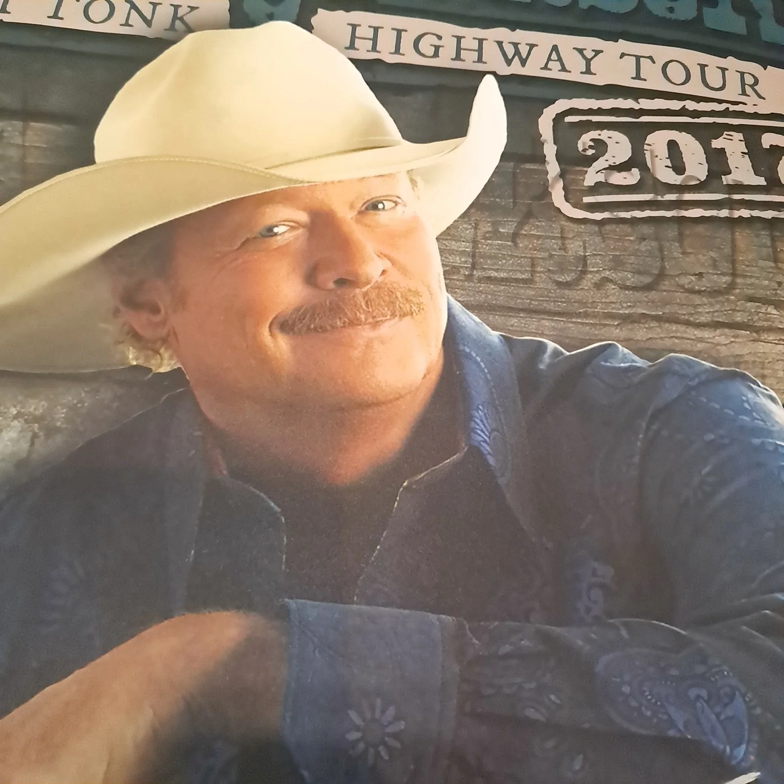 ALAN JACKSON SIGNED AUTOGRAPHED CONCERT POSTER HONKY TONK HIGHWAY TOUR 2017, изображение 4