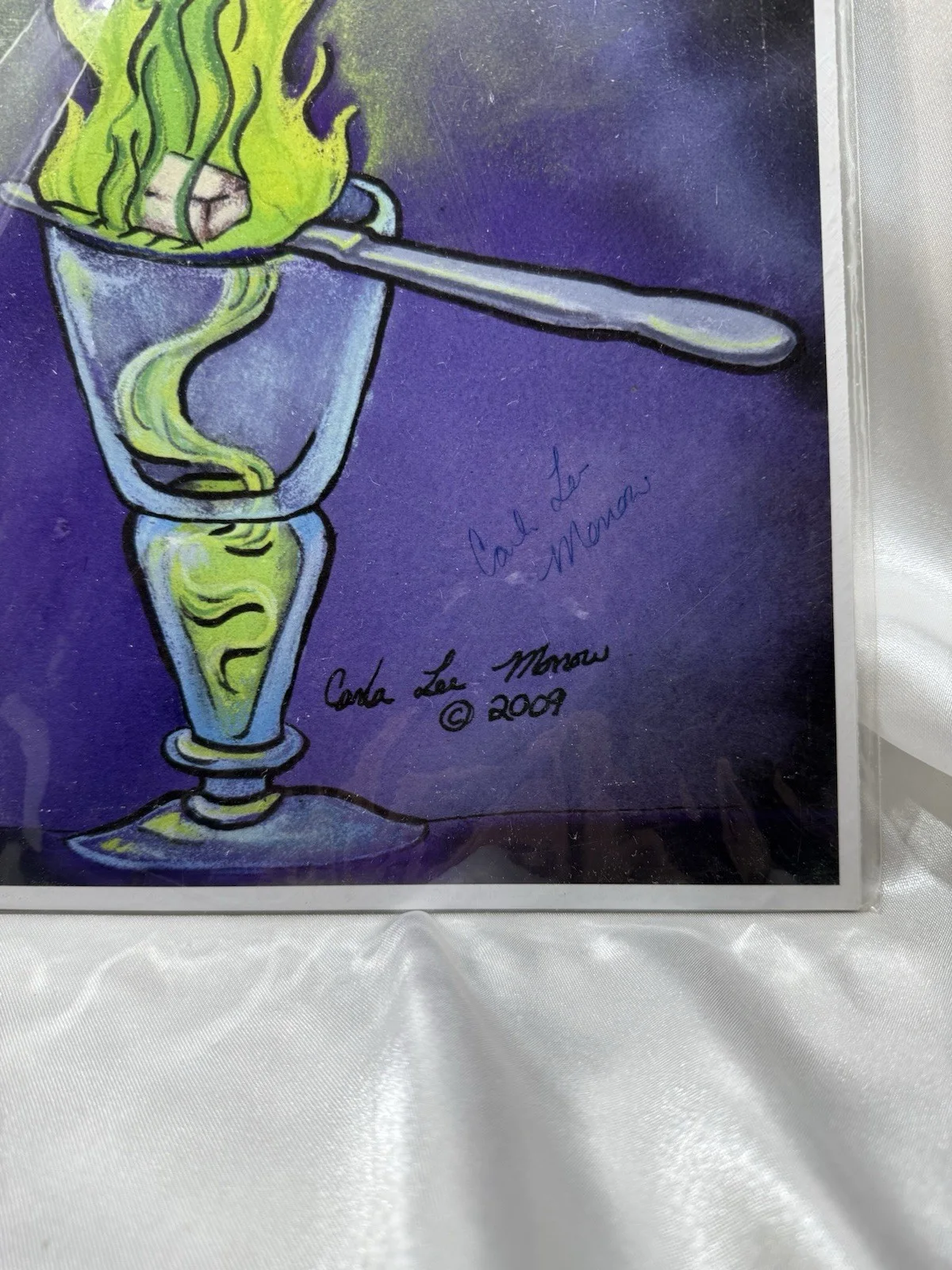 Carla Lee Monow — Vintage Carla Lee Monow Autographed 2009 ABSYNTH Print ORIGINAL, image 3