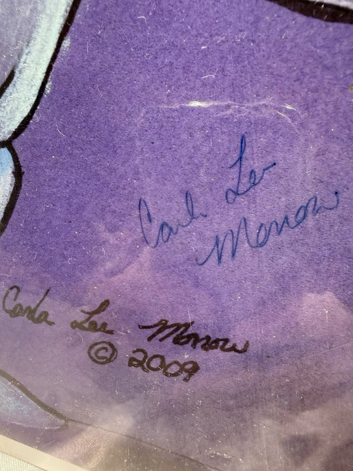 Carla Lee Monow — Vintage Carla Lee Monow Autographed 2009 ABSYNTH Print ORIGINAL, image 4