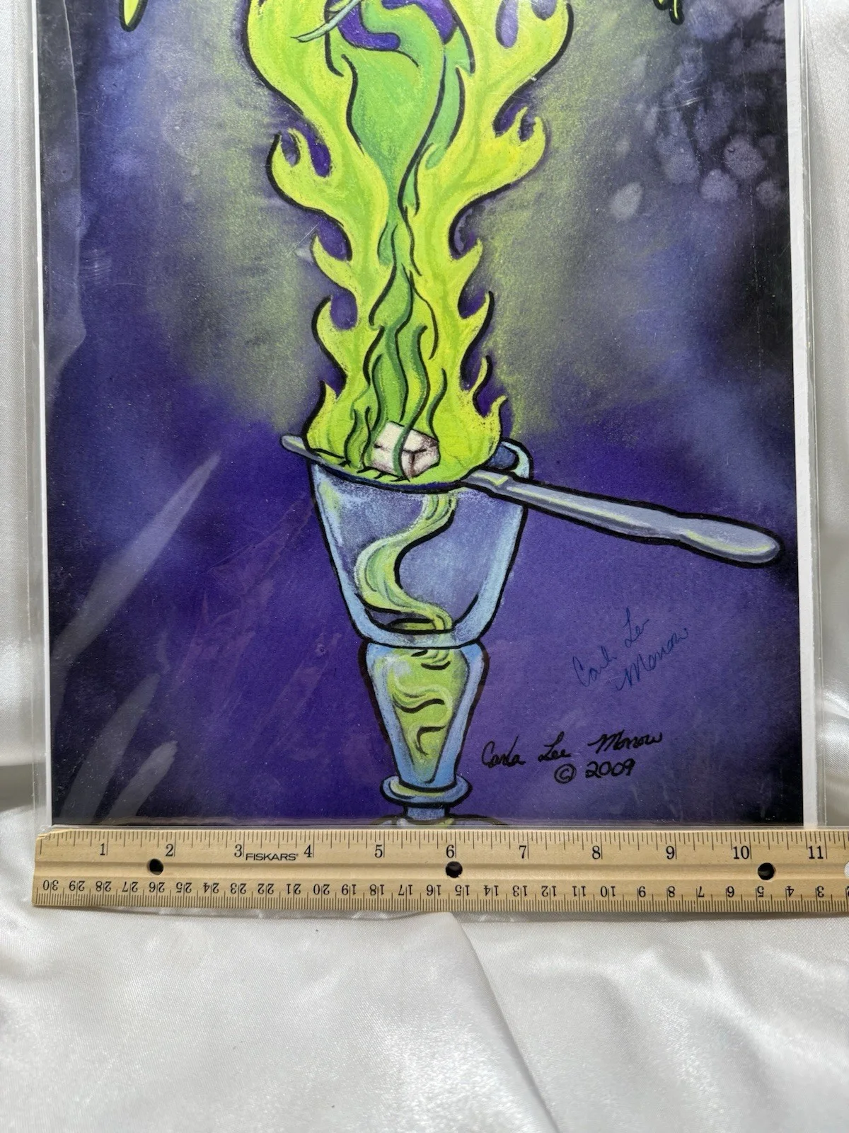 Carla Lee Monow — Vintage Carla Lee Monow Autographed 2009 ABSYNTH Print ORIGINAL, image 5