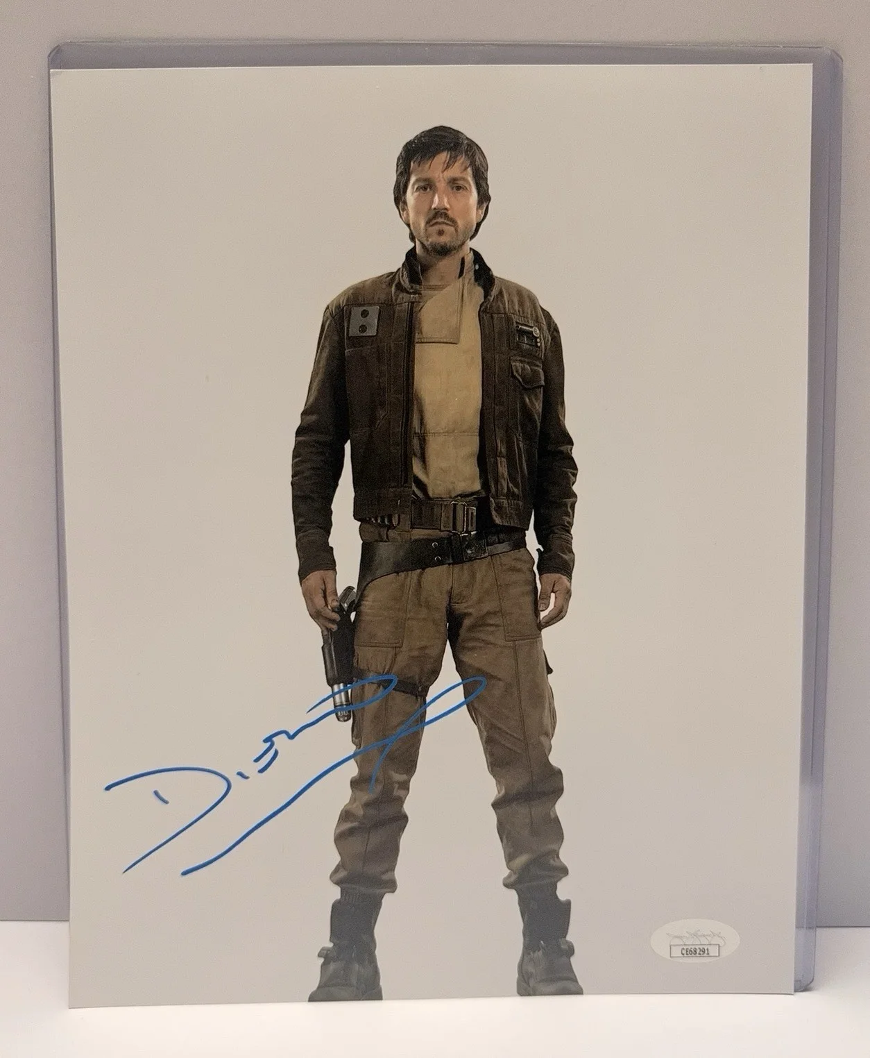 DIEGO LUNA — DIEGO LUNA Signed "STAR WARS ANDOR" 8x10 Photo JSA/COA (Damaged Photo)