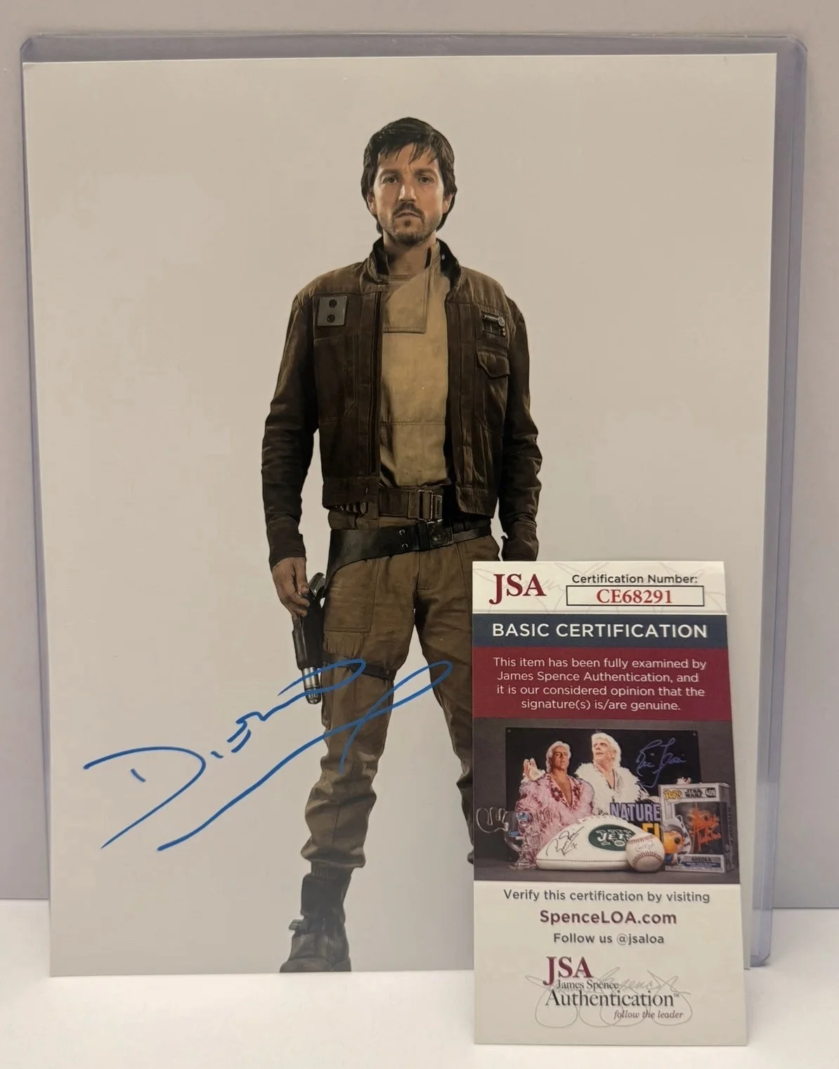 DIEGO LUNA — DIEGO LUNA Signed "STAR WARS ANDOR" 8x10 Photo JSA/COA (Damaged Photo), изображение 4