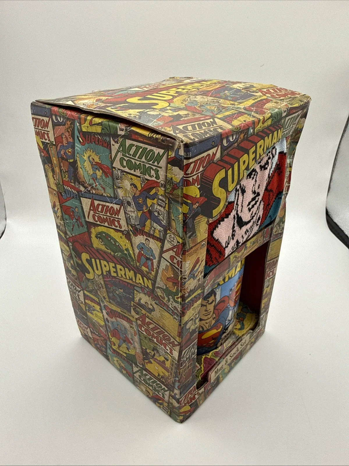Superman: Action Comics. Mug & Sock Set. Brand New In Box. Great Gift., image 2