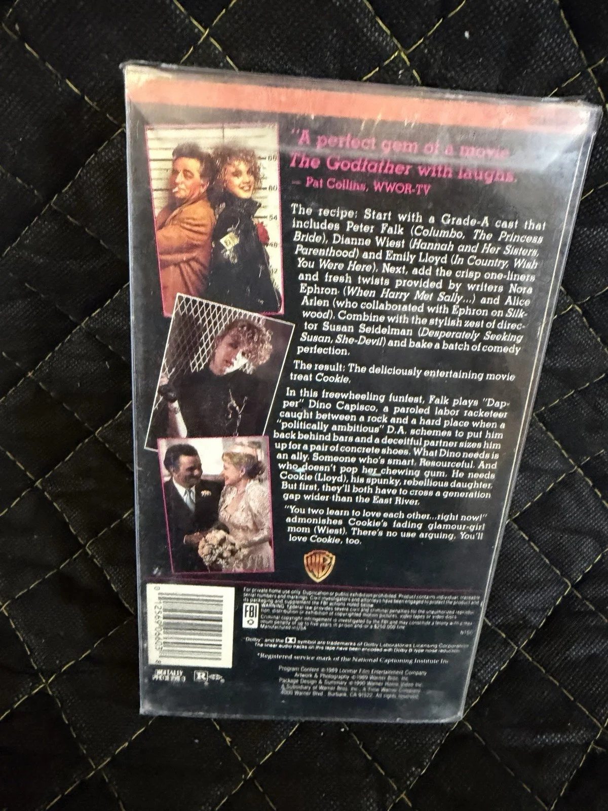 Peter Falk — Peter Falk in person signed COOKIE VHS Autograph, Located in Canada, изображение 2