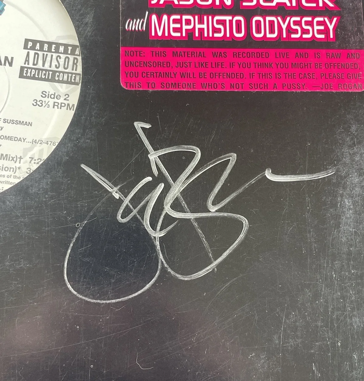 Joe Rogan — Joe Rogan Signed Autographed Voodoo Punanny Promo Vinyl JRE Comedy Psa/Dna Coa, image 2