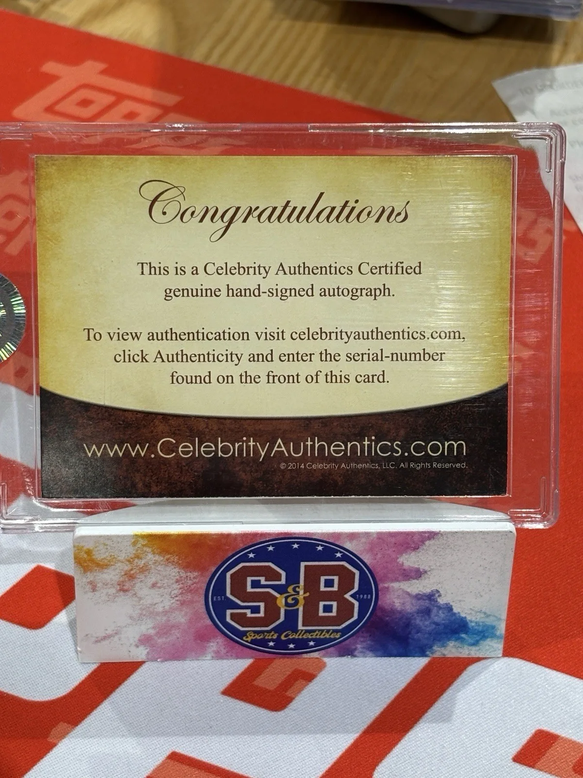 Tim Curry — TIM CURRY autograph on Celebrity Authentic Special Edition Legendary Cuts, image 2