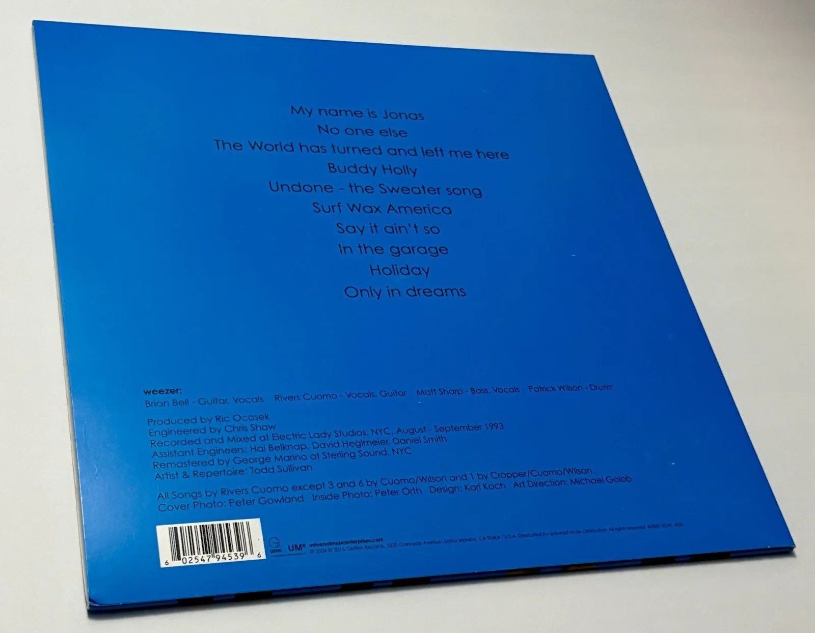 Weezer Autograph Vinyl🎸Blue Album🎸Coumo, Shriner🎸, image 3