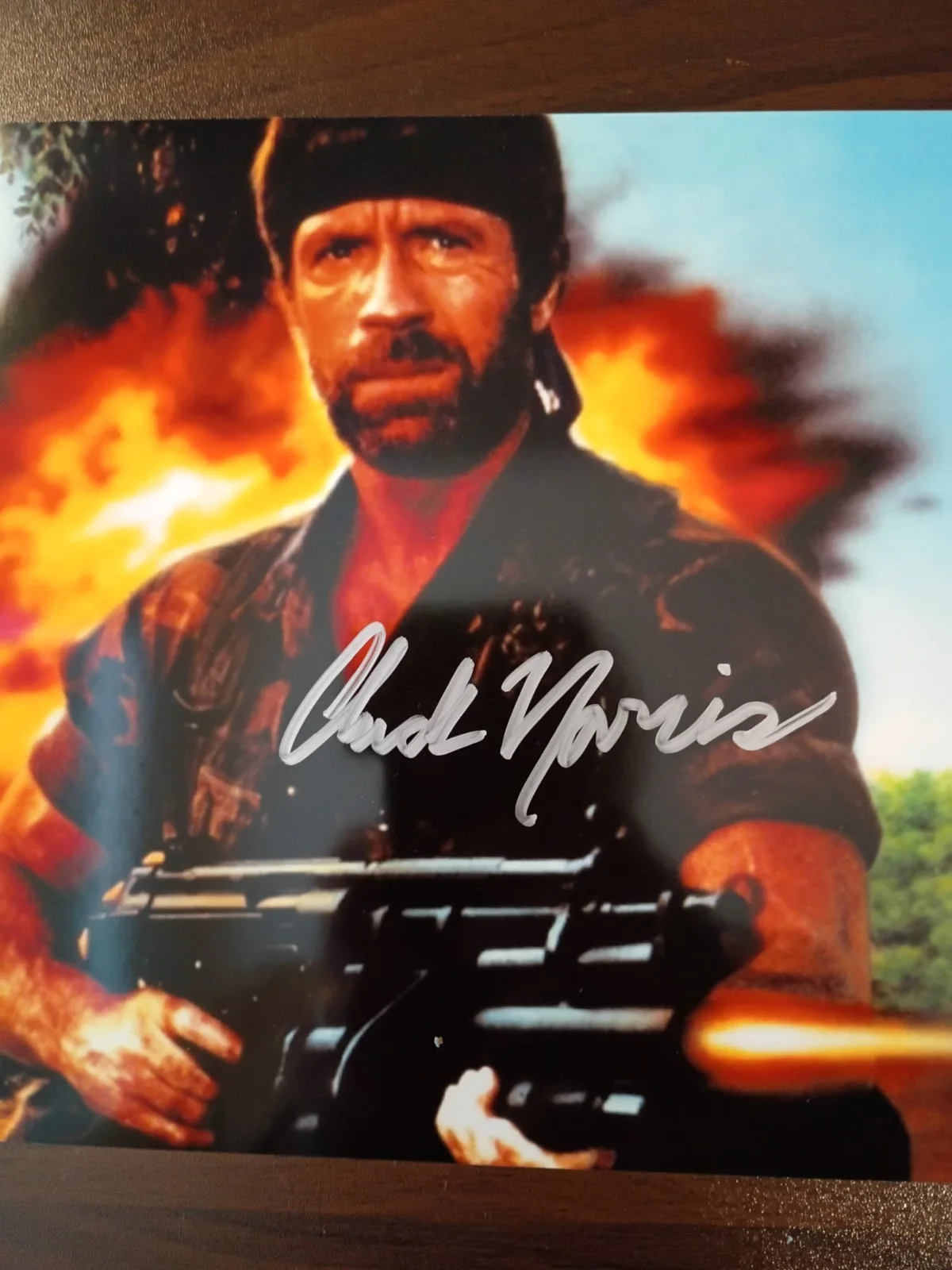 Chuck Norris — Chuck Norris Signed 8x10 COA W/ Matching Numbered Sticker, image 4