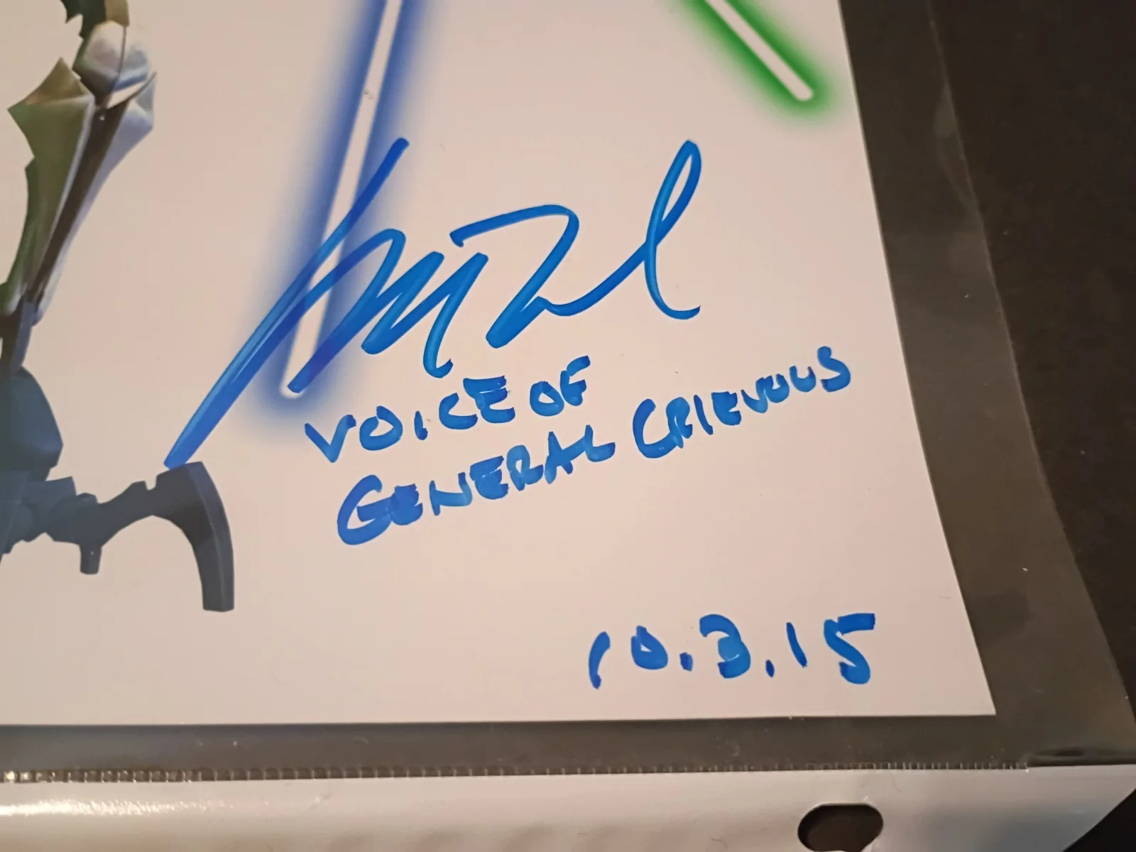 Matthew Wood — Star Wars- Matthew Wood hand signed General Grievous 8x10 photo, image 2