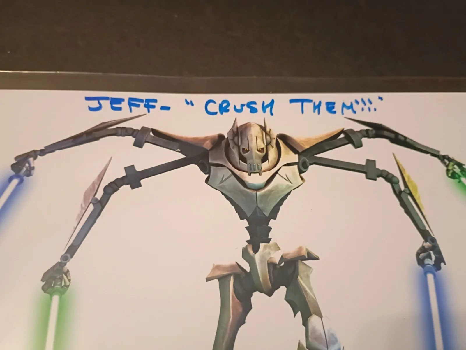 Matthew Wood — Star Wars- Matthew Wood hand signed General Grievous 8x10 photo, image 3