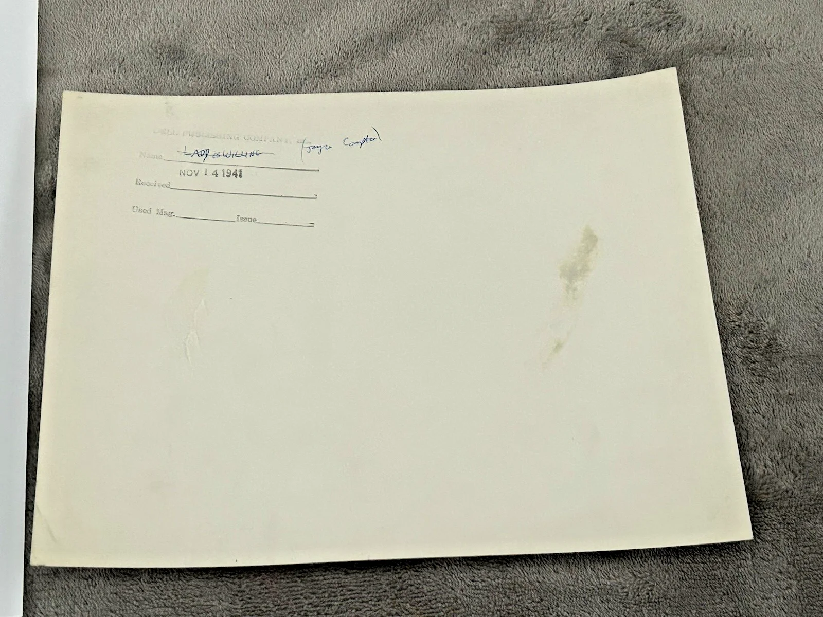 Joyce Compton — Joyce Compton "Lady is Willing" AUTOGRAPH Signed First Day Cover COA & Photo, изображение 4