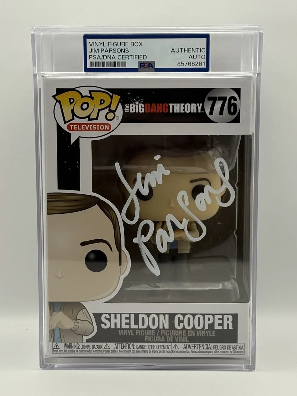 Jim Parsons — Jim Parsons Signed Autographed Sheldon Cooper Funko POP! Figure PSA Encapsulated