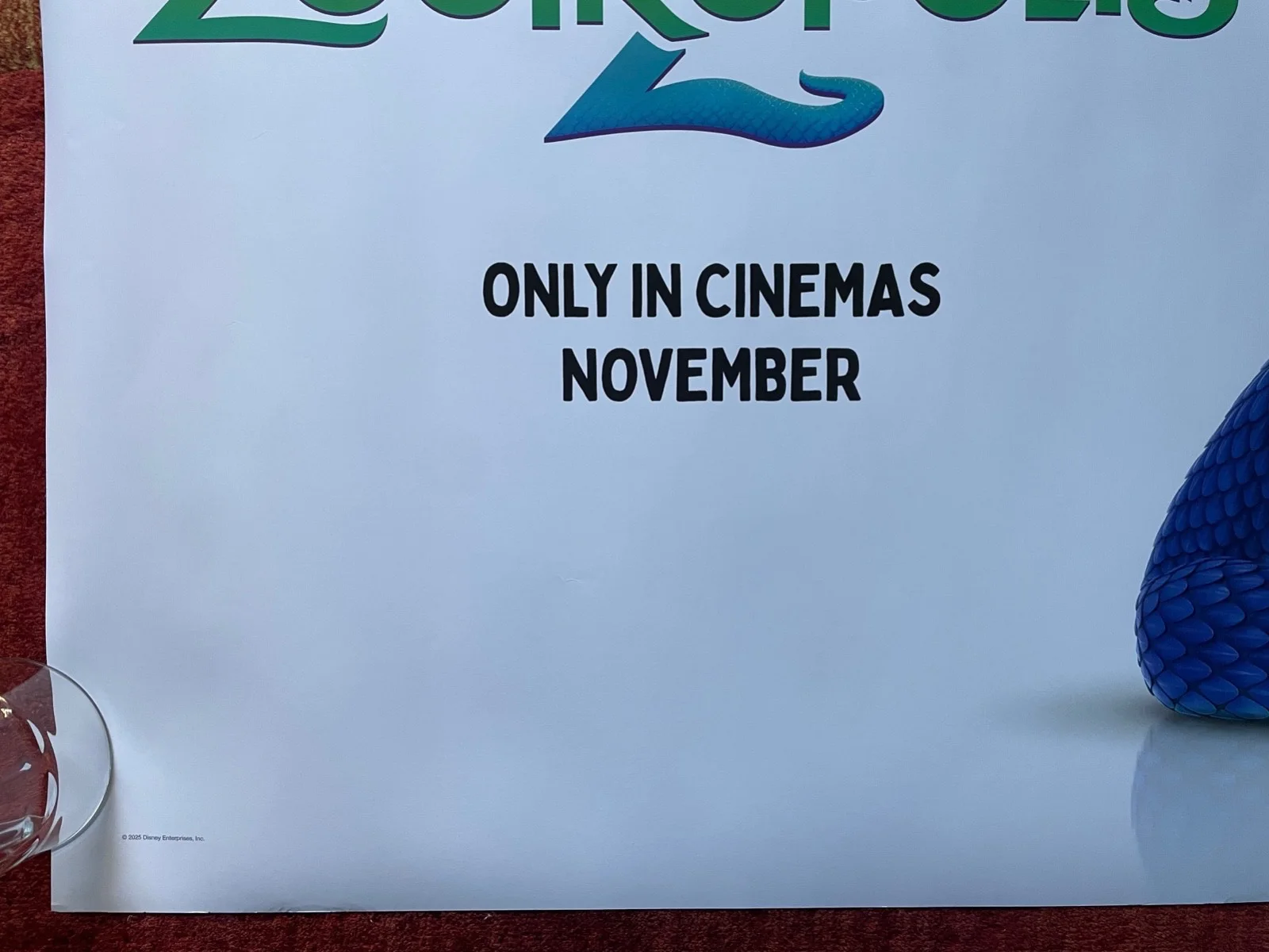 ZOOTROPOLIS 2 (2025) Original Advance Quad Movie Poster, изображение 4